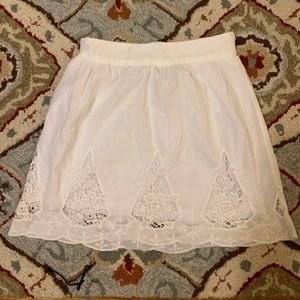 White skirt